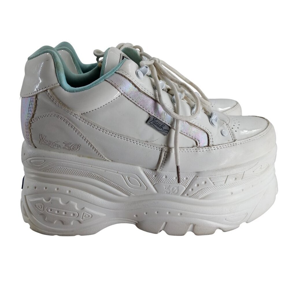 Yosuke Sanmaru 3.0 Platform Shoes Sneakers Size 40 US 9 25 cm Harajuku White